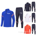 Formation sur mesure pour enfants Football masculin Half Zipper Tracksuit